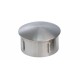 EMBOUT BOMBE, POUR D48,3X2,0-2,6MM,AVEC RESSORTS LATERAUX, AISI304 BROSSE