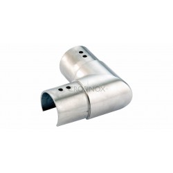 Coude horizontal tube a gorge diametre 42,4mm