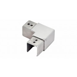 Coude horizontal tube a gorge 40x40mm 