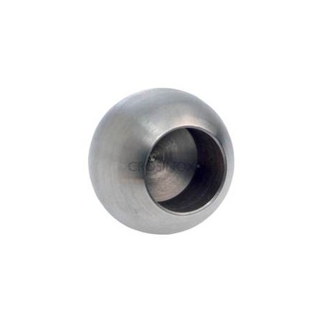 SPHERE PLEINE  D20MM, TROU BORGNE  D12,2M,AISI304 POLI MIROIR