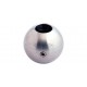 SPHERE PLEINE D30MM,VIS REGLAGE M6,TROU,DEBOUCHANT D12,2MM, AISI304 POLI MIROIR