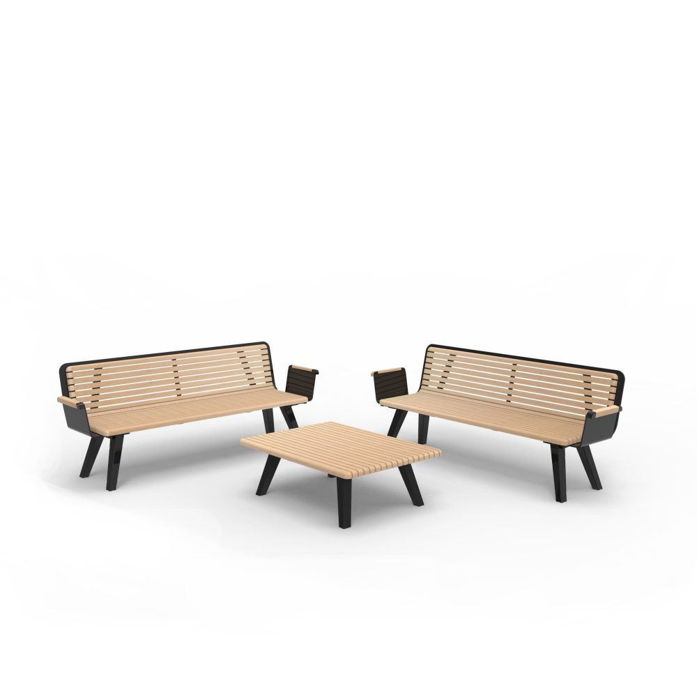 Mobilier urbain : ensemble de pique-nique RETRO - Lounge