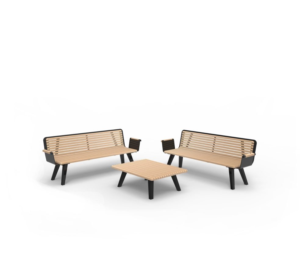 Mobilier urbain : ensemble de pique-nique RETRO - Lounge