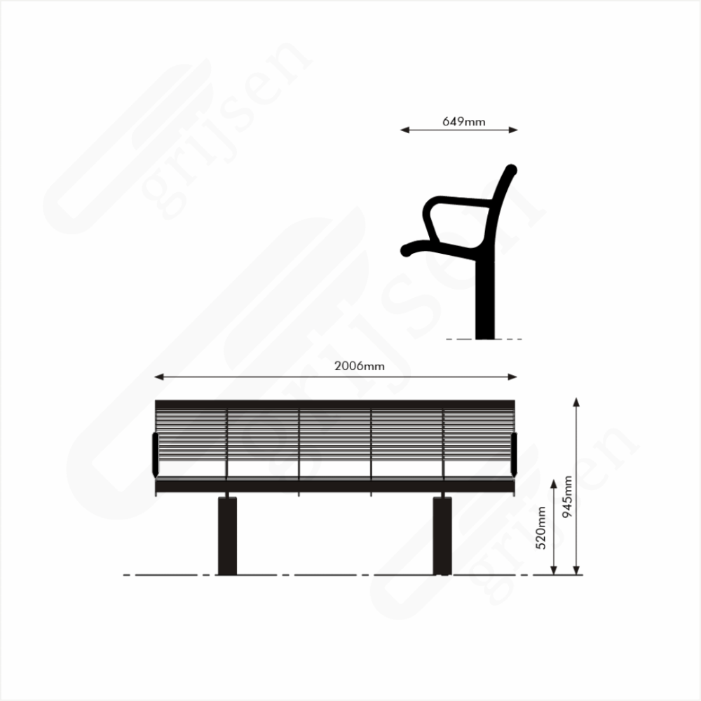 CRUZADO BANC SENIOR ACIER