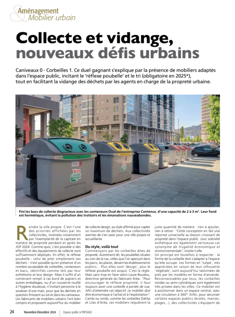 Aménagement et mobilier urbain