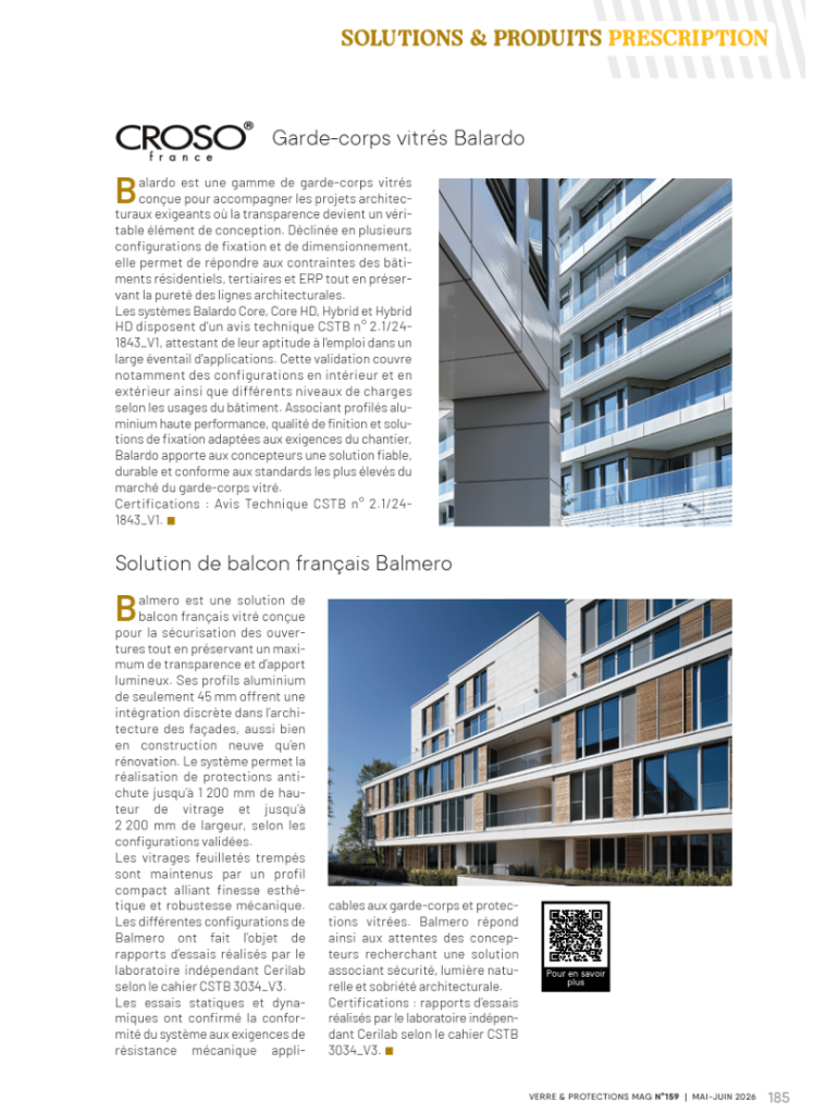 Parution verre & protections