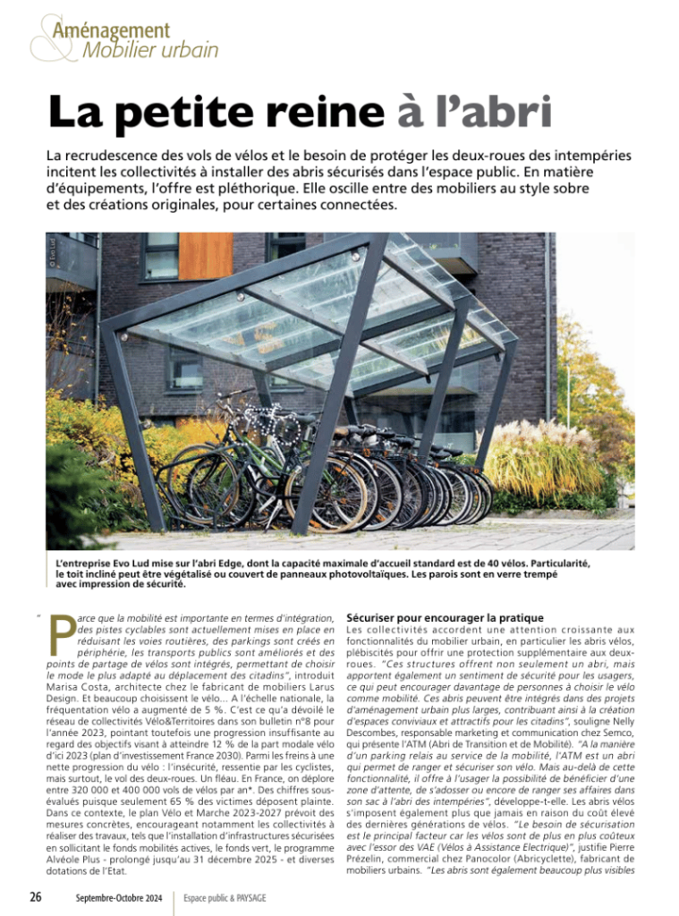 Aménagement et mobilier urbain