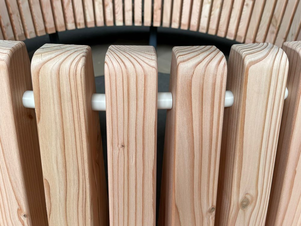 Banc circulaire vonda mobilier urbain