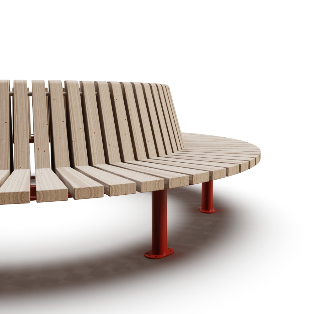Banc circulaire vonda mobilier urbain