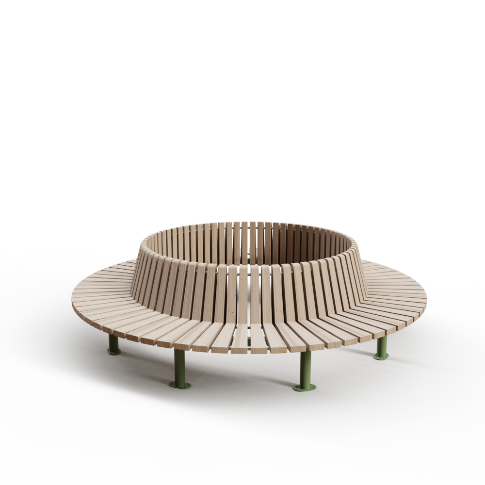 Banc circulaire vonda mobilier urbain