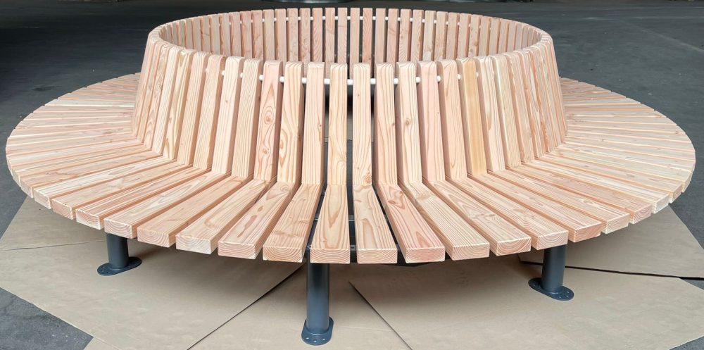 Banc circulaire vonda mobilier urbain