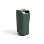 Cendrier inox à gauche