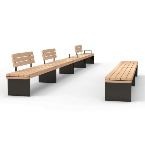 Mobilier urbain les bancs gamme Rondure