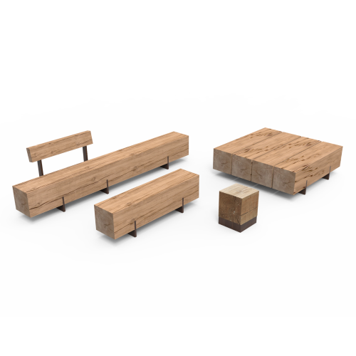 Mobilier urbain les bancs gamme Pure